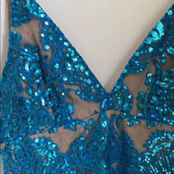 💯 FREE PEOPLE Night Shimmers Mini Dress - Picture 6 of 6